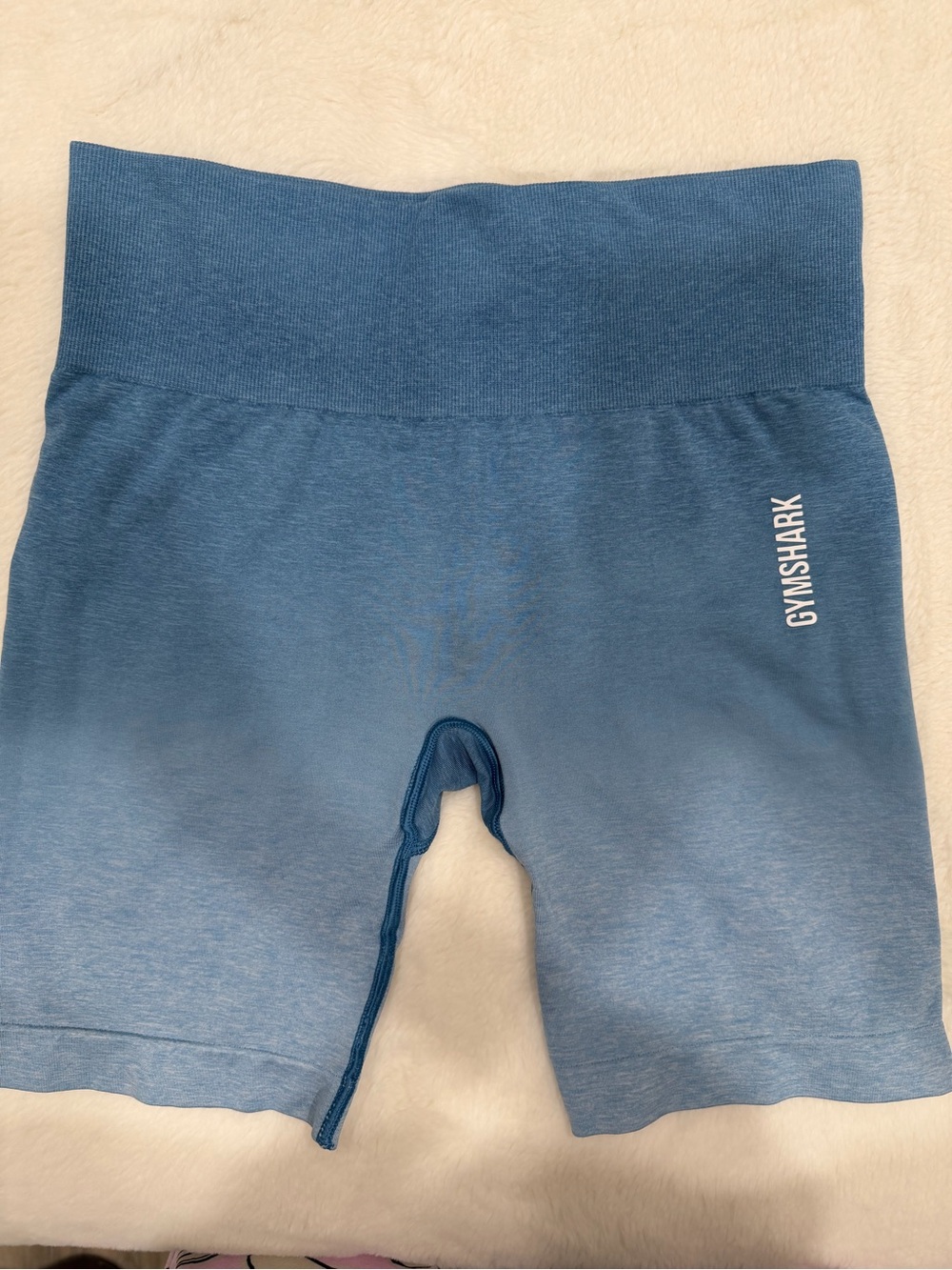 Gymshark to Light-Blue Seamless Bike Shorts